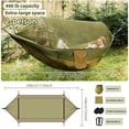 thumbnail image 3 of Vyrelis Hammock Camping with Mosquito Net and Sunshade, Hammock Tent Lightweight Portable with Tree Straps, Backpacking Hammock Survival Gear for Outside, Hiking, and Travel, 3 of 9