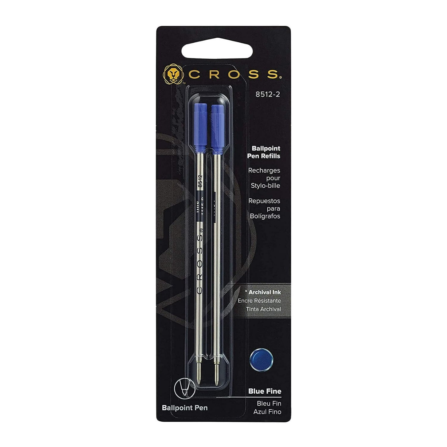 Cross Fine Tip Ballpoint Pen Refill Bundle (4-Pack)