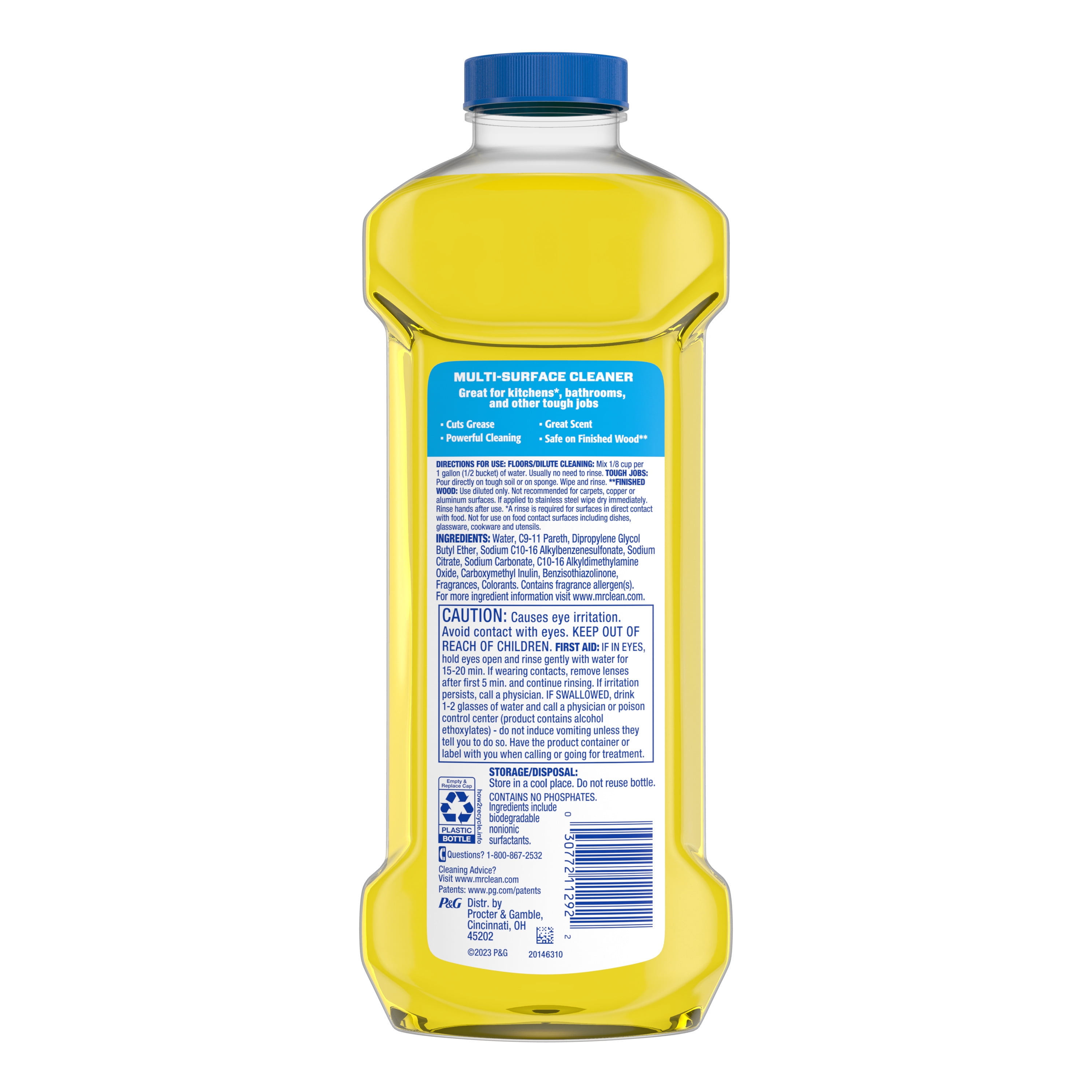 Mr. Clean 2X Concentrated Multi Surface Cleaner, Lemon Scent