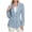 Light Blue, variant on Smsaxvxz Blazers for Women Fashion Solid Double Breasted Suit Jacket Office Lady Casual Long Sleeve Blazer Suits Light Blue 2XL