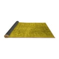 thumbnail image 2 of Ahgly Company Indoor Round Abstract Yellow Contemporary Area Rugs, 7' Round, 2 of 4