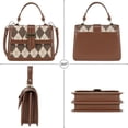 thumbnail image 2 of Shoulder Bag for Women Fashion Purse Diamond Pattern Crossbody Bag with Adjustable Strap, 2 of 7