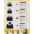 thumbnail image 2 of Conlun Double Layer Honeycomb Cat Litter Mat, Non-Slip & Washable, Black, 23" x 17", 2 of 7