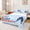 Blue 04, variant on Feelyou Cute Baseball Helmet Bed Sheets for Kids, Cartoon Sport Bat Full Size Sheets, Navy, 4-Piece, 1 Flat Sheet, 1 Fitted Sheet and 2 Pillowcases