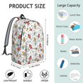thumbnail image 5 of Robot and Wrenches White Pattern Backpack for School, Cute School Bag with Adjustable Shoulder Straps and Padded Back, 15.7"x11.8"x5.5", 5 of 5