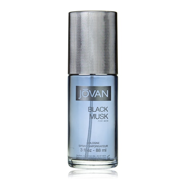 Perfume Jovan Black Musk Eau de Cologne en aerosol, 90 ml, para hombre