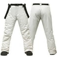 thumbnail image 2 of Tiqkatyck Ski Pants Men Clearance, Men Waterproof Insulated Snowboard Suspenders Pants Snow Ski Bib Trousers Overalls for Women Loose Fit, Snow Pants Men White XXL, 2 of 2
