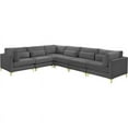 thumbnail image 1 of Meridian Furniture - Section Modulaire Velours Gris Julia, 1 of 5