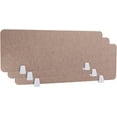thumbnail image 1 of Desk Divider Screen Classroom, 80cm 120cm 60cm Wide Acoustic Desktop Partition Board Clamp on Panel Separators with Support Brackets for Office School Students Privacy, Freestanding ( Color : C 3PCS ,, 1 of 1