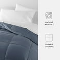 thumbnail image 4 of Breathable Cool Comforter All Season Lightweight Down-Alternative Solid Stone for Twin Size Bedding by Comfort Canopy, 4 of 12