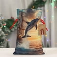 thumbnail image 5 of Naloa Sailing Dancing Dolphin Drawstring Christmas Bags, 3D Xmas Gift Bags, Christmas Wrapping Bags, Xmas Goodie Bags, Treat Pouch Bags, Party Favor Bags-Medium, 5 of 9