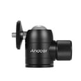 thumbnail image 2 of Andoer Tripod Ball Head 360 Degree Swivel Compatible with DSLR Tripod Selfie Stick Monopod, 2 of 7