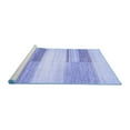 thumbnail image 2 of Ahgly Company Machine Washable Indoor Rectangle Solid Blue Modern Area Rugs, 8' x 12', 2 of 4