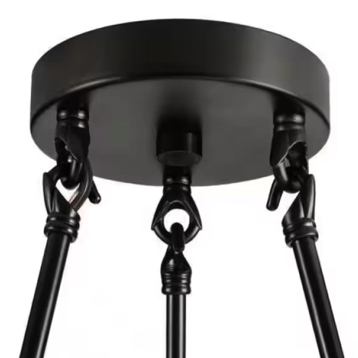Ceybo 3-Light Black Semi-Flush Ceiling Light Fixture