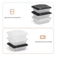 thumbnail image 3 of Contenedor Alimentos Con Tapa Recipientes Plástico 6 pz, 3 of 5