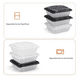 thumbnail image 3 of Contenedor Alimentos Con Tapa Recipientes Plástico 6 pz, 3 of 5