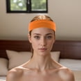 thumbnail image 6 of Unique Bargains 1 Pc Breathable Headband Sweat Headband for Sport Deep Orange, 6 of 6