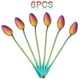 thumbnail image 2 of Cucharillas de café, juego de 6, cucharas de colores del arco iris, puntiagudas, 2 of 5