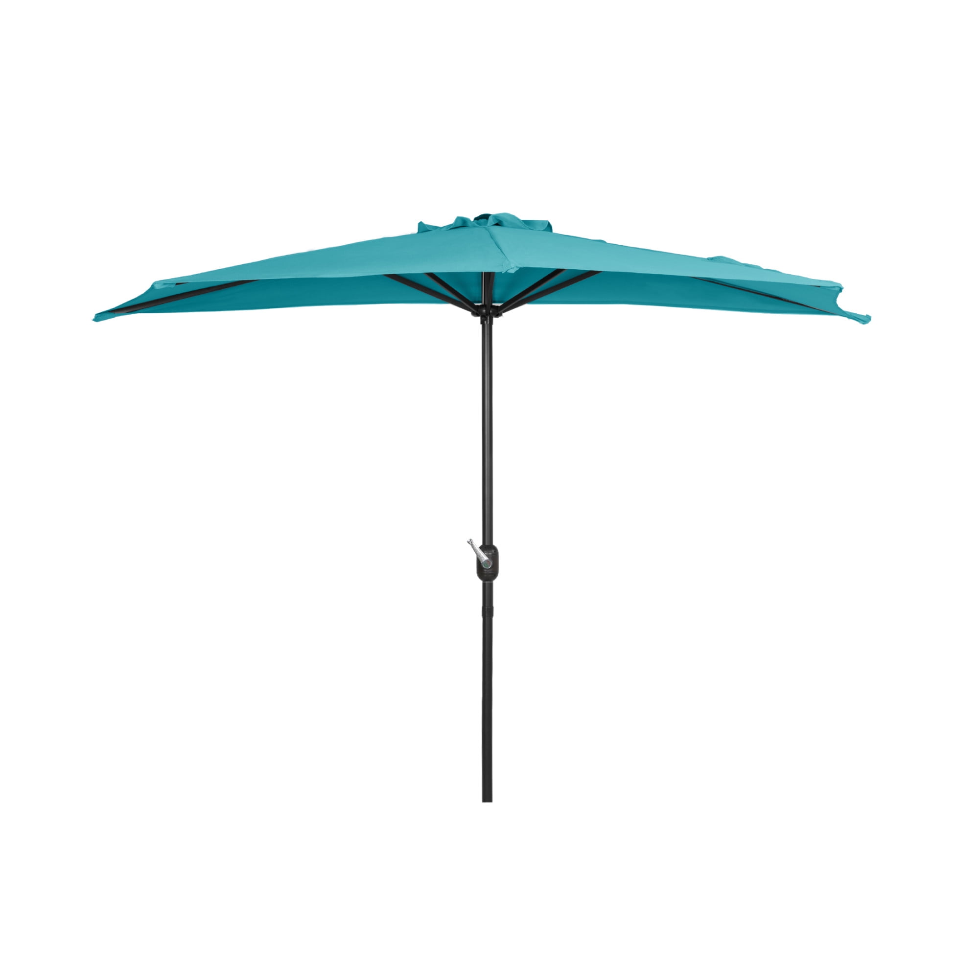 Half Patio Umbrella w Crank 9ft 5 Spoke COLORS Base OPTION Balcony SHIPS FREE 