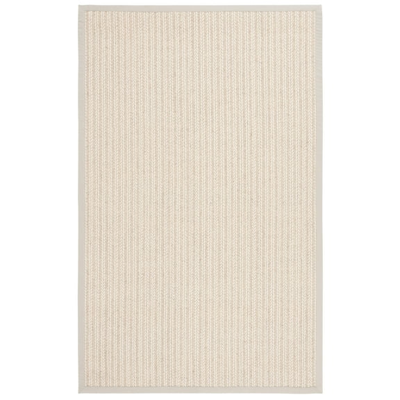 SAFAVIEH Palm Beach Leanna Solid Area Rug, Ivory, 8' x 10'