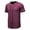 n-385Red1811, variant on CUSTG T-Shirts Men's Fashion Casual Shirt Cotton Baseball Short Sleeve Shirt Jacket Comfort O-Neck Tops