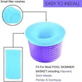 thumbnail image 3 of Reusable Pool Skimmer Socks, 50-Pack Filter Basket Covers for Inground and Above Ground Pools, Protects Pool Filters from Debris and Leaves, 3 of 4