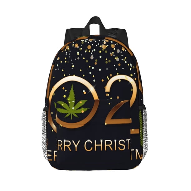 Easygdp 2025 And Merry Christmas Mochila Ligera de 15 Pulgadas para Estudiantes, Mochila Cómoda para la Escuela y Viajes, Correas Ajustables