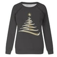 thumbnail image 4 of Meichang Christmas Sweatshirts for Women Raglan Shirts Trendy Xmas Tree Graphic Sweatshirts Fall Winter Crew Neck Pullover Tops, 4 of 7