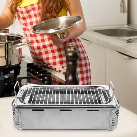 WHAMVOX  Charcoal Outdoor Stainless Steel Grill Stable Simple Design