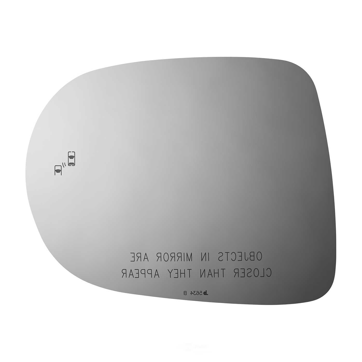 Burco Side View Mirror Replacement Glass - Clear Glass - 5634B