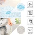 thumbnail image 5 of Dreamtimes Bathroom Rug Toiletry Mat Set Cute Wolf Forest Print, Soft Absorbent Bath Rug and U-Shaped Contour Toilet Rug, Non-Slip Bath Carpet Bath Mats for Bathroom 17.3"x13.4"+23.6"x15.7", 5 of 5