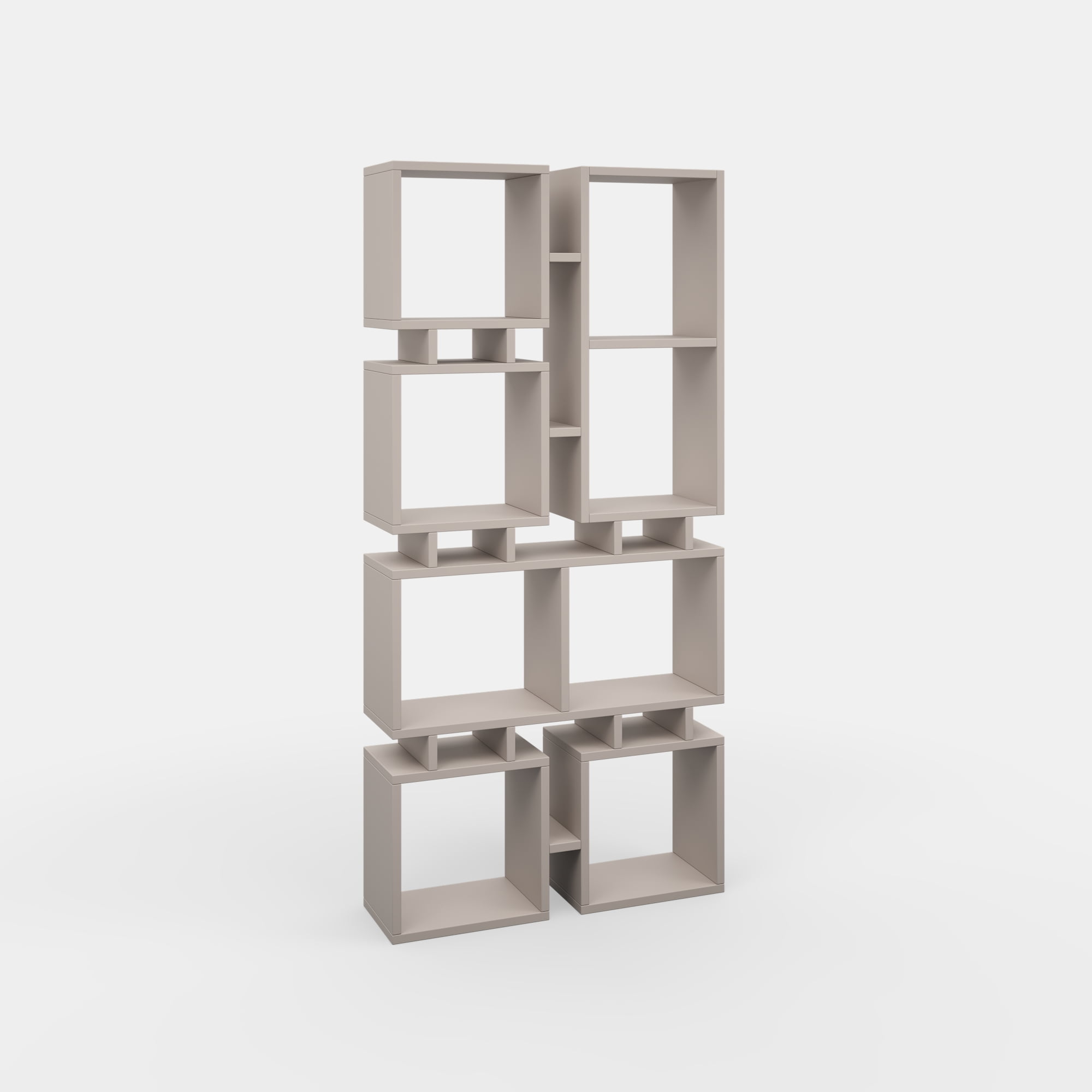 Ada Home Decor Furniture 4 Tier Open Shelf Light Mocha Bancroft Modern Bookcase