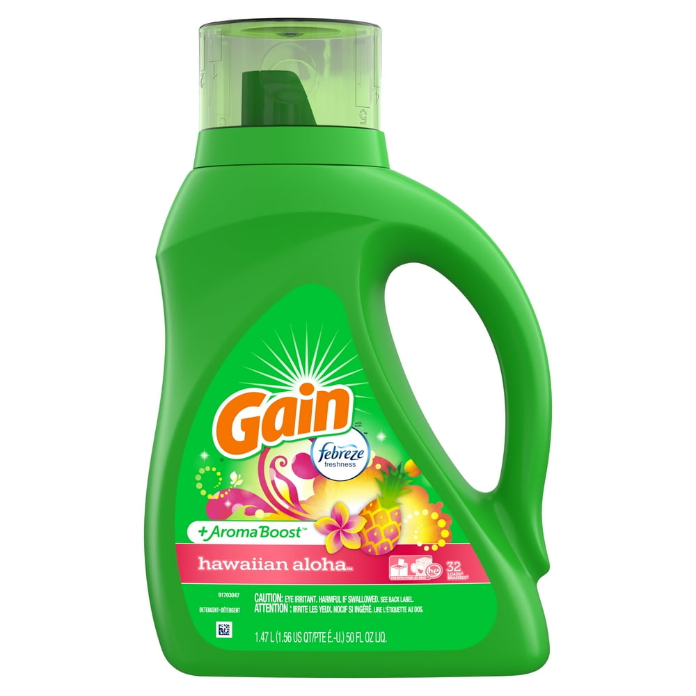 Gain + Aroma Boost Liquid Laundry Detergent with Febreze Freshness