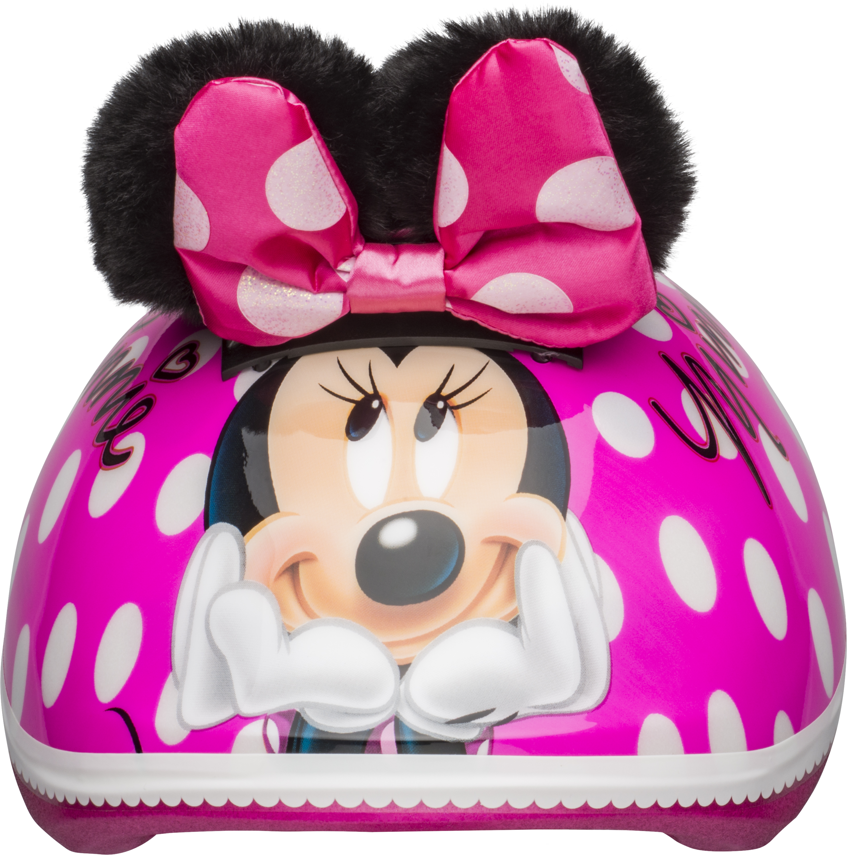 Bell Disney Minnie Mouse Pom Pom Ears Bike Helmet, Punch Pink, Toddler 3+ (48-52cm) - image 5 of 8