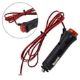 thumbnail image 2 of 1.5m Male Car Cigarettes Socket Power Plug Adapter On Off Switch Fuse 12V 5W Cigar-Lighter Power Cord Wire Adapter ABS Auto Part, 2 of 12