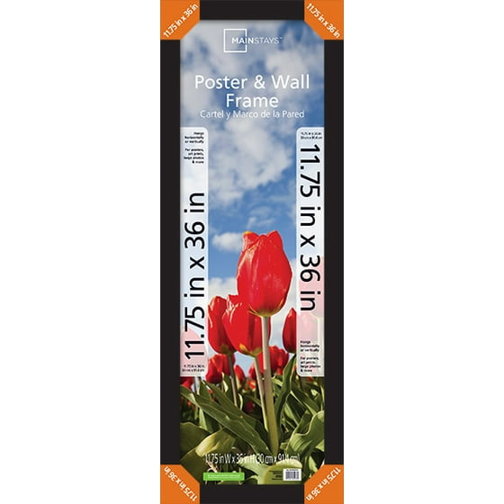 Mainstays 11 75x36 Wide Gallery Poster Frame Black Com
