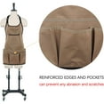 thumbnail image 4 of Gardening Apron with Lar Pockets for Women, 14 Waterproof Tool Apron, Work Heavy Duty, Size M to XL, 4 of 5