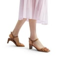 thumbnail image 6 of DREAM PAIRS Womens Heels Open Toe Ankle Strap Square Cute Wedding Party Sandal Comfort Dress Shoes Hera, 6 of 6