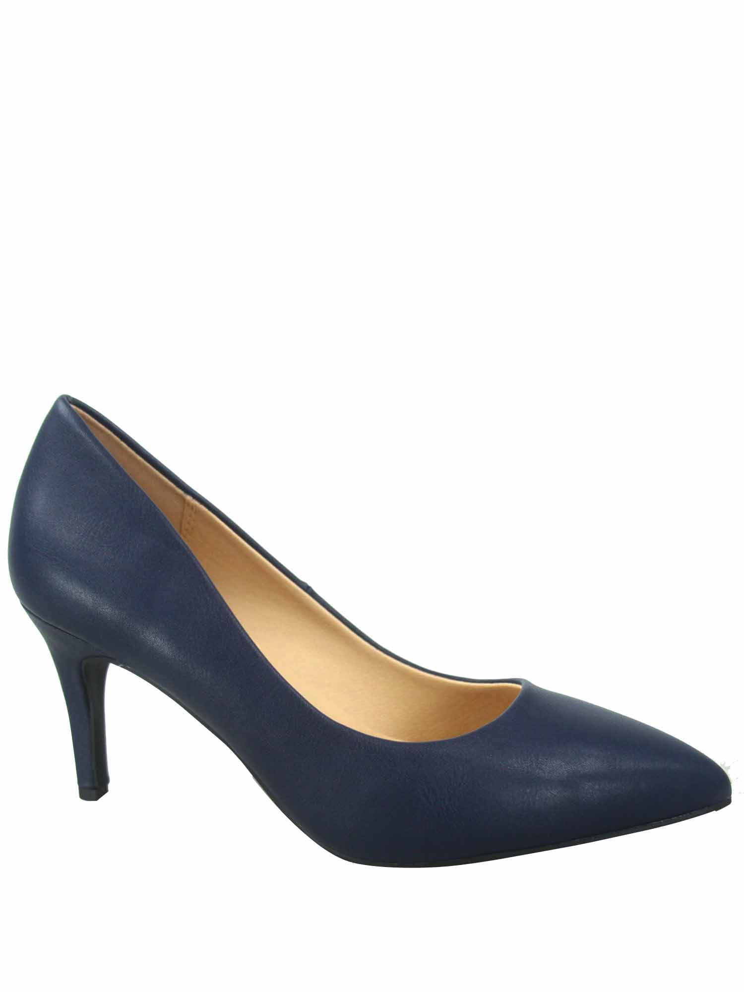 Peter Kaiser Beli low heel court shoes in navy | Mozimo