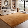 thumbnail image 4 of Pentantan Shag Area Rugs, 8ft x 10ft Soft Fluffy Indoor Carpet for Living Room Bedroom Decor, Light Brown, 4 of 7