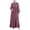 Purple, variant on Women Maxi Dress Polyester Long Sleeve Plain for All Seasons and Casual Occasions