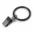 thumbnail image 6 of Curtain Rings with Clips 50 Pack Metal Curtain Clips Decorative Drapery Rings (1.26 Inch Interior Diameter Matte Black), 6 of 7