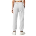 thumbnail image 4 of Womens High Waisted Baggy Sweatpants Fleece Lined Sweatpants Fall Winter Athletic Joggers Lounge Trousers Cinch Bottom Sweatpants, 4 of 5
