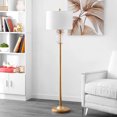 thumbnail image 1 of Safavieh FLL4086A Lighting Collection Elza Gold Leaf and Clear 59-inch (LED Bulb Included) Floor Lamp, 1 of 4
