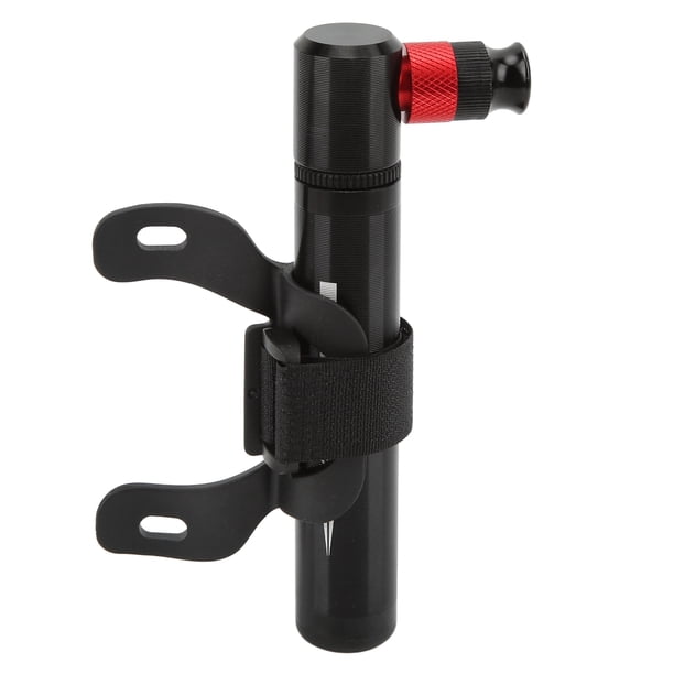 Mini bomba manual para bicicleta, inflador de neumáticos portátil para bicicleta de montaña y carretera, válvula integrada francesa americana, color negro