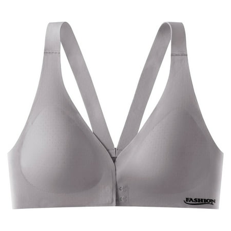 BKQCNKM Push Up Bra  Sports Bras for Women  Wireless Bras for Women  Front Closure Bra Plus Size Unlined Underwire Full Coverage Bras  Workout Bras for Women Purple XXL