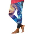 thumbnail image 2 of SELONE Yoga Leggings for Women Plus Size Mid Waist Gym Leggings Elastic Waist Full Length Summer Pants Curvy Slim Casual Long Vacation Pants Pull on Lightweight Multicolor L Breathable Beach Pants, 2 of 4