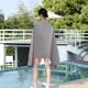thumbnail image 4 of Toalla de baño seca de doble cara de polar para playa, chal para usar en la playa, toalla deportiva absorbente para nadar, 4 of 6