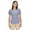 Classic Navy, variant on Eperformance Ladies Launch Striped Polo Shirt 75115 Silver XS