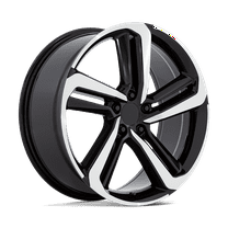 Performance Replicas Cast Aluminum Rim PR216 18X8 5X4.5 G-BLK MACH 45MM, 216BM-886545